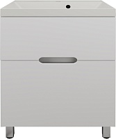 Style Line Тумба с кварцевой раковиной жасмин раковиной Матис 60 белая матовая